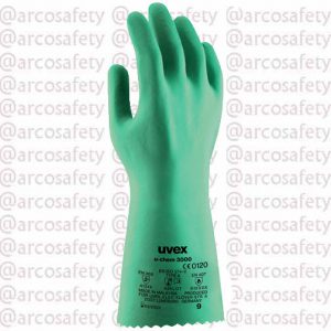 دستکش ضد حلال نیتریل Uvex مدل U Chem 3000